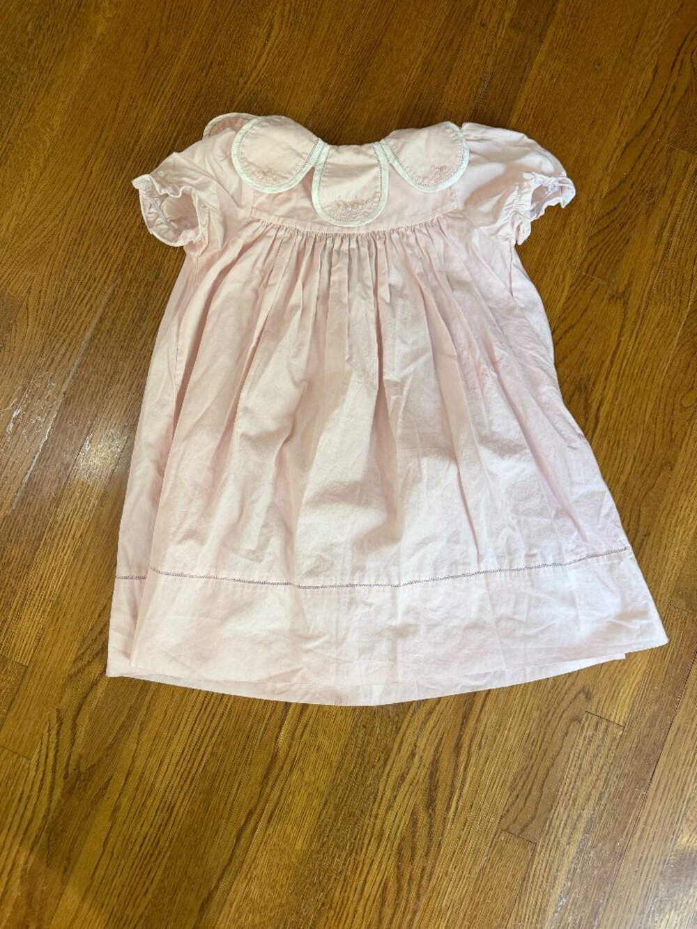 Sophie & Lucas Pink Petal Collar Dress Girls 3T